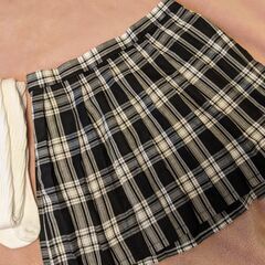 【ハロウィン】JKスカート＆ルーズソックス　コスプレセットの画像