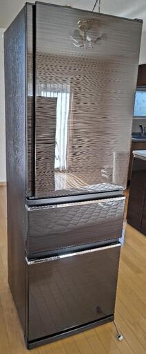 三菱 ノンフロン冷凍冷蔵庫 MR-CX37C-BR 2018年製
