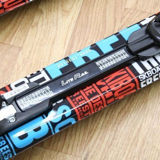 99cm ショートスキー2点セット スノーカービング 調整ビンディング付き