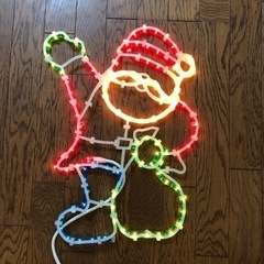 【受け渡し完了】クリスマスイルミネーション　サンタクロース　クリスマスツリーの画像