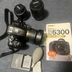 D5300 ダブルズームキット同等＋単焦点レンズの画像
