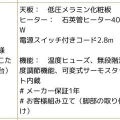 ★受け渡し予定者様決定【こたつ3点セット】2000円の画像