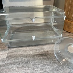 グラスハーモニー450プラス　美品　ハムスター飼育セット