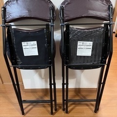 ニトリの折りたたみイス　2脚の画像