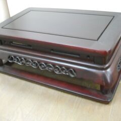 値下げ。家具廃業展示品・未使用新品　花台・唐木家具　総花梨無垢材...