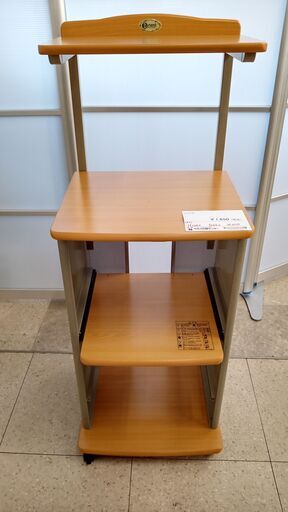 ★ジモティ割あり★ エムケー精工株式会社 レンジ台 ナチュラル H124×D44×W47 クリーニング済み TJ2368