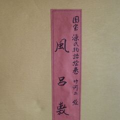 美術風呂敷　「源氏物語絵巻　竹河二絵」　新品未使用　の画像