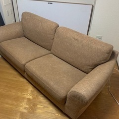 3人がけソファ ブラウン