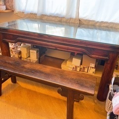 (決まりました)アンティーク家具ダイニングテーブル