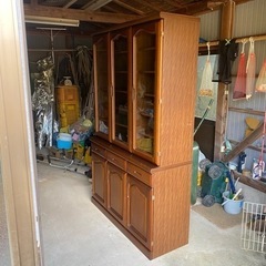 食器棚 収納棚 ダイニングボード 水屋 ガラス扉 