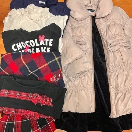 【120 おまとめ8点】メゾピアノ BeBe ダウンコート ワンピ トレーナー