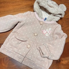【90おまとめ8点】メゾピアノ べべ アウター ワンピース くま もこもこ 秋冬の画像