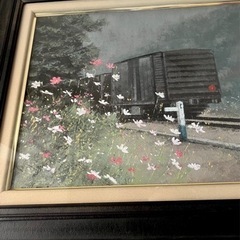 一枚の繪 『貨車と秋桜』山崎貴稔 作品 (Maiko Mor) 大阪のその他の 