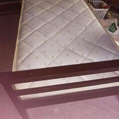 【無料】シングルベッド（フレーム＆マットレスのセット）の画像