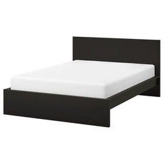 【引渡し予定決定】IKEA マルム クイーンサイズ ブラック ベ...