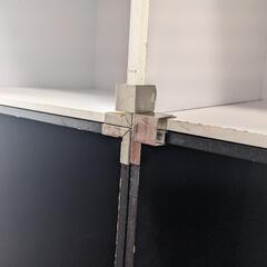 【譲渡済】ましかく棚　白3個　黒3個の画像