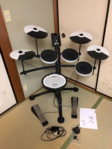 【値下げ！】ローランド 電子ドラム V-ドラム TD-1KV シンバルパッドCY-5追加 Roland V-Drums 省スペース