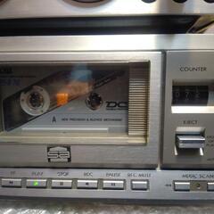 希少！ビクター　ビクターノイズリダクションスーパーANRS アンルス搭載！　SAヘッド搭載　KD-A55 カセットデッキ 良い音質で再生の画像