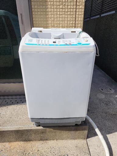 型式はかなり古い洗濯機