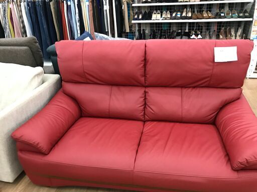 ★ジモティ割あり★ ヤマダ電機 ソファー 赤 H95×W163×D91 クリーニング済み KJ3295