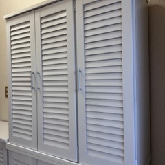 靴箱 2個セット ホワイトの画像