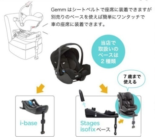 joie ベビーシートgemm I-Baseセット