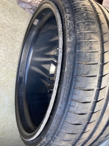 PCD114.3 タイヤホイールセット 19インチ 5穴19×9.5j 黒