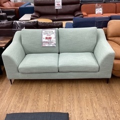 KJ-25【新入荷　リサイクル品】ニトリ　Nポケット　A15 ワイド2シーターソファ　ライトブルー系