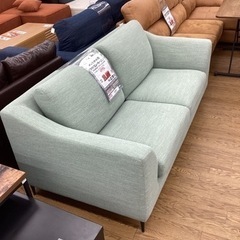 KJ-25【新入荷　リサイクル品】ニトリ　Nポケット　A15 ワイド2シーターソファ　ライトブルー系