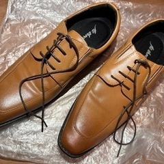 fit through   ビジネスシューズ 革靴(25.5)