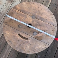 ⑭★サイドテーブル・コーヒーテーブル等★電線ドラム・ケーブルドラム・木製ドラムの画像