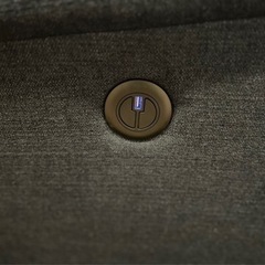 ニトリ2人掛けソファー　オットマンの画像