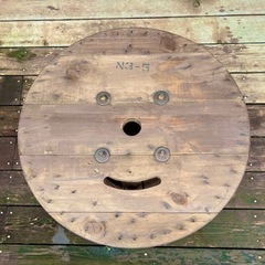 ⑫★サイドテーブル・コーヒーテーブル等★電線ドラム・ケーブルドラム・木製ドラムの画像