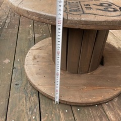 ⑫★サイドテーブル・コーヒーテーブル等★電線ドラム・ケーブルドラム・木製ドラムの画像