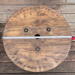 ⑬★サイドテーブル・コーヒーテーブル等★電線ドラム・ケーブルドラム・木製ドラムの画像