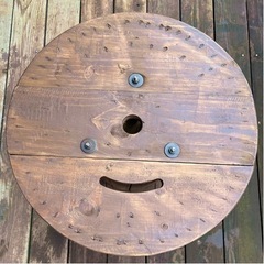 ⑬★サイドテーブル・コーヒーテーブル等★電線ドラム・ケーブルドラム・木製ドラムの画像