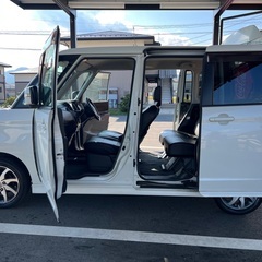 月々1万円〜分割払い可❗️ 車検2年付き！【名義変更代込み】大人気☆日産 ルークス  ハイウェイスター☆SDナビ☆走行中DVD見れます☆ETC☆電動スライドドア☆ドラレコ☆スマートキー☆☆シートカバー☆そのまま乗って帰れます❗️の画像