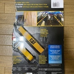 【 CAT キャタピラー 】 ラチェット式 タイダウンベルト万能ベルト 荷締めベルトの画像