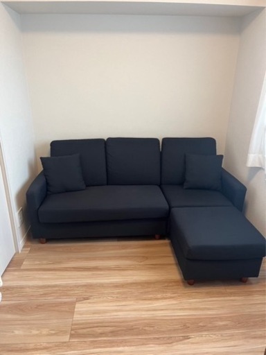 LOWYA ソファ　ブラック