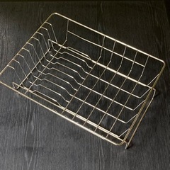 ステンレス　水切りカゴ　中古の画像