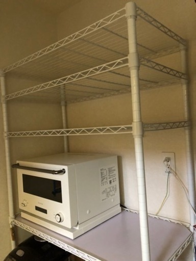 キッチン収納メタルラック  ホワイト(お取り引き中)