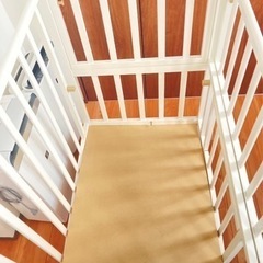 【受付終了】ミニベビーベッドと布団・おもちゃセット4000円の画像