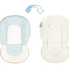 【お値下げ中】【新品未開封】着せ替えリバーシブルクッション （マカロンブルー）の画像