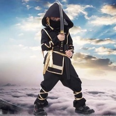 忍者 仮装 ハロウィン武士 コスプレ 衣装 子供 男の子 110 120 130の画像