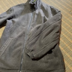 men'sブラックグレーフリースジャンパーMサイズの画像