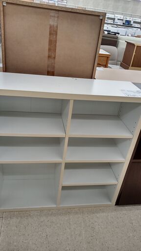 ★ジモティ割あり★  飾り棚 白 H91×D29×W90 クリーニング済み TJ2376