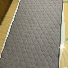 【未使用】敷きパッド　ブラウン　表地綿100%