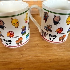 レア★ファミリーマート サークルK サンクス キャラクター大集合 マグカップ 2個セットの画像