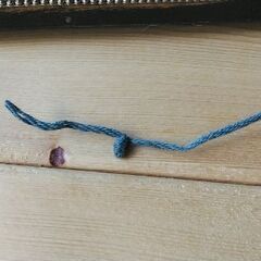 マーブル天然石のマクラメブレスレットの画像