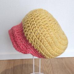 子供ニットキャスケット小さめ② ハンドメイドの画像